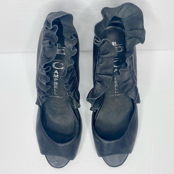 Jeffrey Campbell ‘Michelle’ Leather Unicorn Heels - Picture 4 of 11